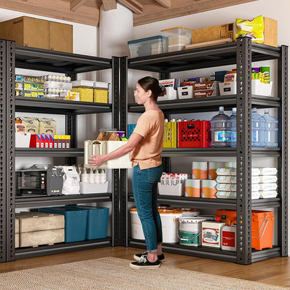 REIBII Garage Shelving Load 2000 LBS, Adjustable 5-Tier Storage Shelves - Image 7