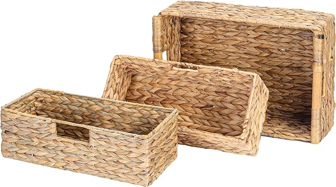 VATIMA Large Water Hyacinth Storage Baskets - Image 8