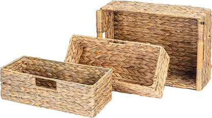 VATIMA Large Water Hyacinth Storage Baskets - Image 8