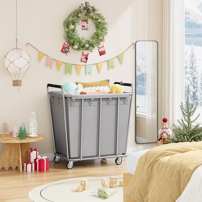 Hoctieon Large Laundry Cart - Image 8