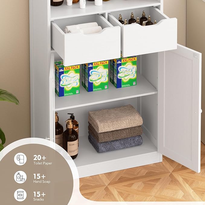 Walsunny Floor Storage Cabinet, Organizer - Image 6
