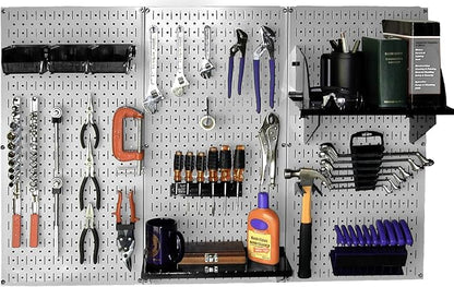 Wall Control 30-WRK-400GB Standard Workbench Metal Pegboard Tool Organizer by Wall+Control