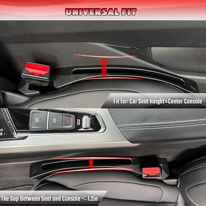 Car Seat Gap Filler Universal Fit Gap Filler Organizer Stop Things from Dropping - Image 6