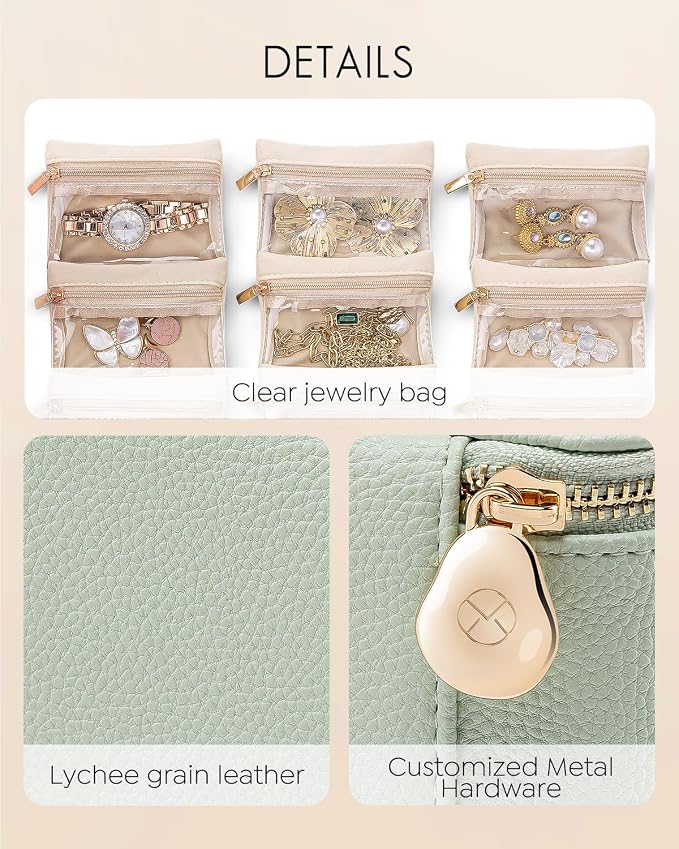 Vlando Travel Jewelry Box, Jewelry Travel Case - Image 4