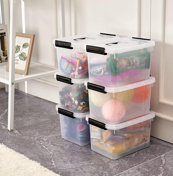 6 Quart Clear Storage Latch Box/Bins - Image 7