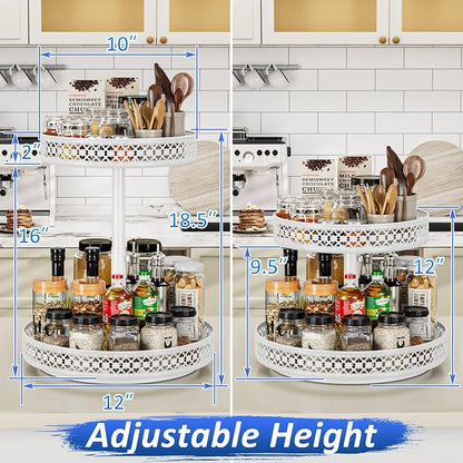 Lazy Susan Organizer 2 Tier - Image 3