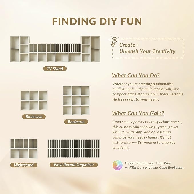IOTXY DIY Modular Cube Bookcase - Image 7