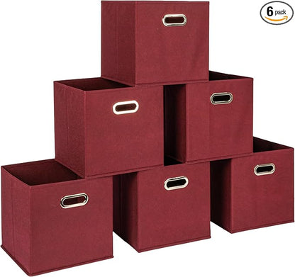 Household Essentials Fabric Storage Bins 6 Piece Set by HouseholdEssentials