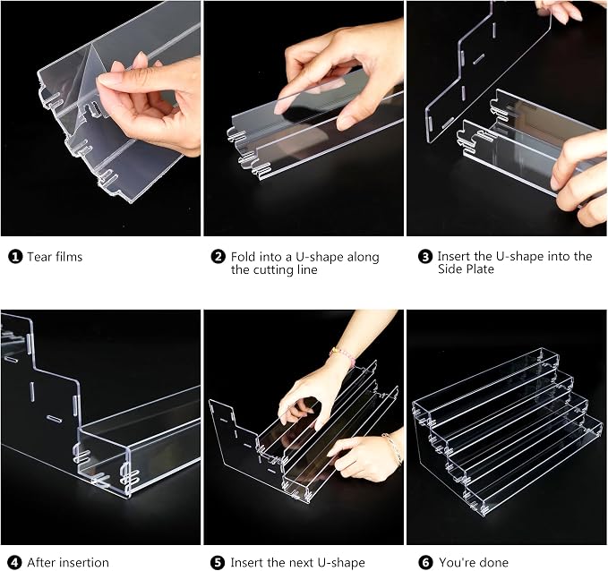 Sunglass Organizer Easy Snap-on Assembly, Acrylic Sticker Display Stand - Image 7