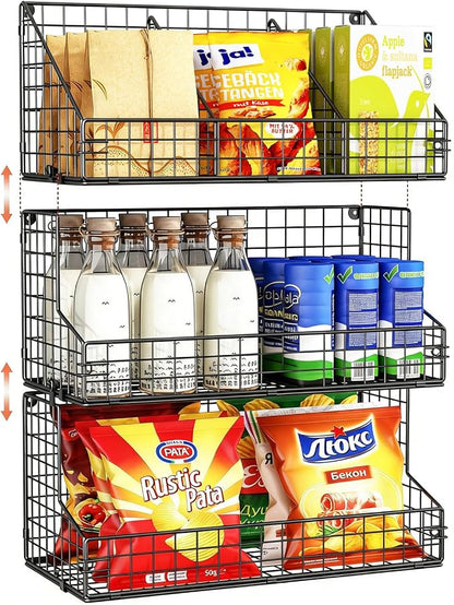 X-cosrack 3 Tier Large Stackable Snack Organizer by X-cosrack