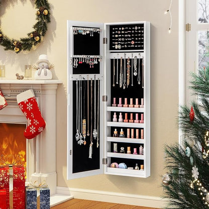 Giantex Wall or Door Mounted Jewelry Cabinet - Image 3