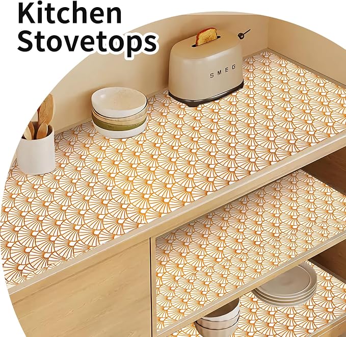 Drawer and Shelf Liner for Kitchen Cabinet: 17 in X 20 Ft Waterproof Shelf - Image 7