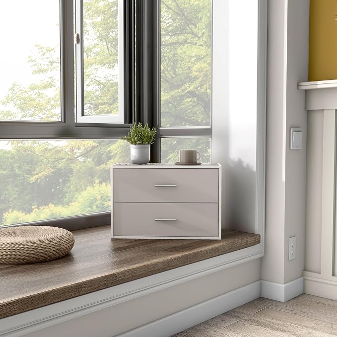 Homes: Inside + Out Apexa 2-Drawer Wooden Stackable Storage Drawers, Small Food - Image 6