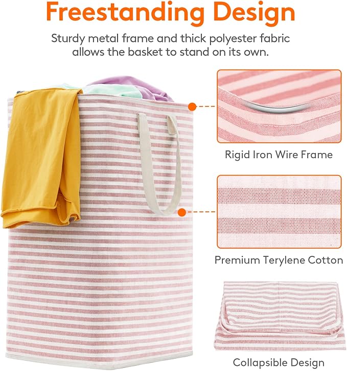 Lifewit 1 Pack Laundry Basket 80L Each, Collapsible Clothes Hamper - Image 2