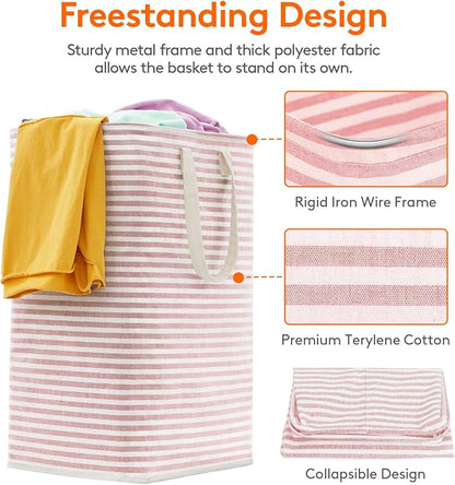 Lifewit 1 Pack Laundry Basket 80L Each, Collapsible Clothes Hamper - Image 2