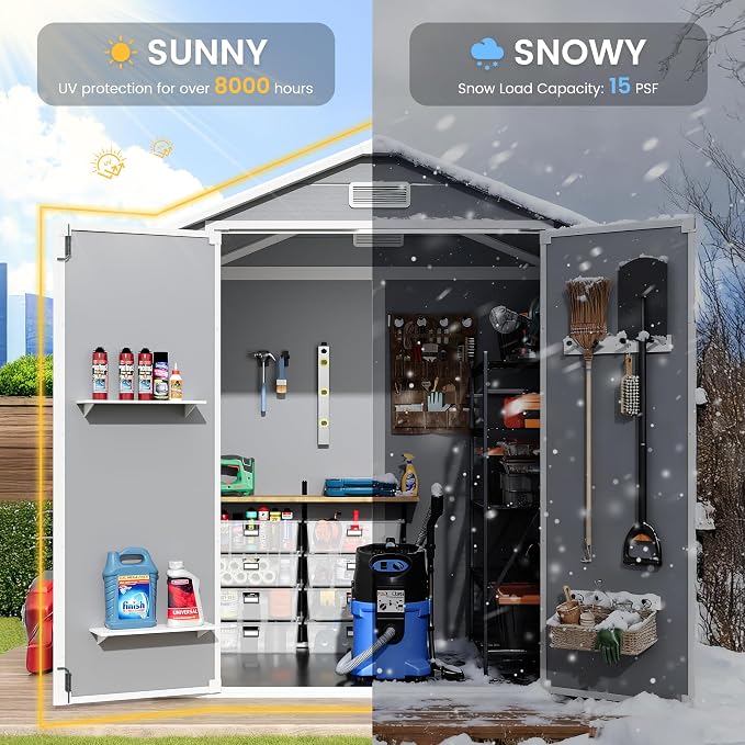 Amopatio Outdoor Storage Shed - Image 4