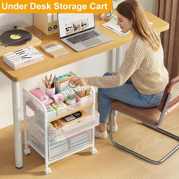 Yociyoga 3 Tier Rolling Cart - Image 4