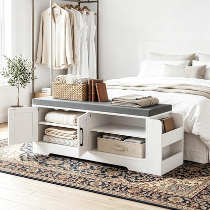 GRUSIGN 39.6" Shoe Storage Bench - Image 9