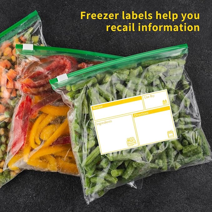 100pcs Labels for Freezer Bags Freezer Meal Labels - Image 9
