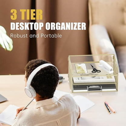 DALTACK 3 Tier Paper Organizer - Image 2