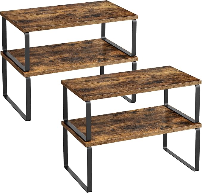 SONGMICS Cabinet Organizer Shelf, Kitchen Storage, Spice Rack, Expandable by SONGMICSbySONGMICSHOME