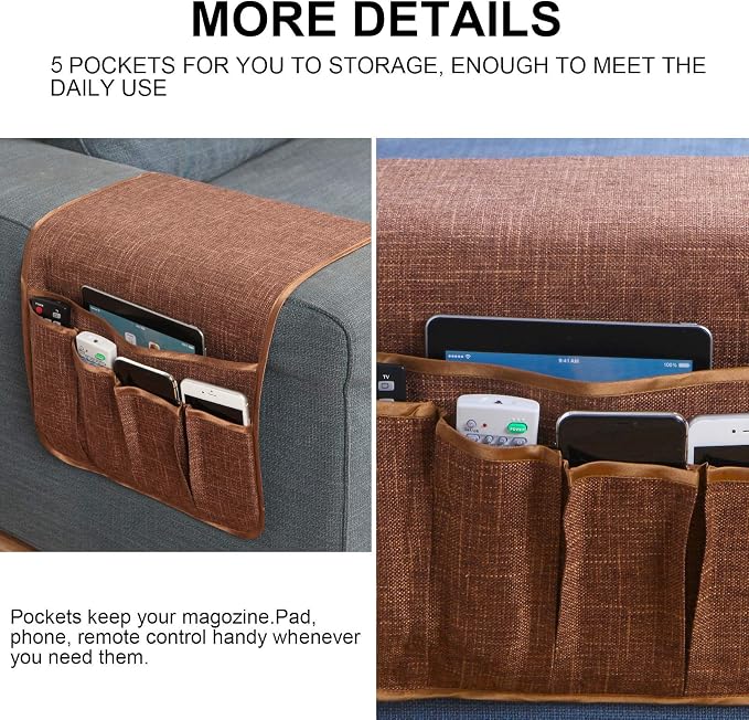 Sofa Armrest Organizer Non-Slip Remote Control Holders - Image 2