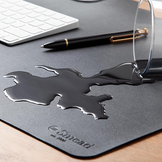 Smead Desk Pad, Vegan Leather Desk Mat - Image 5