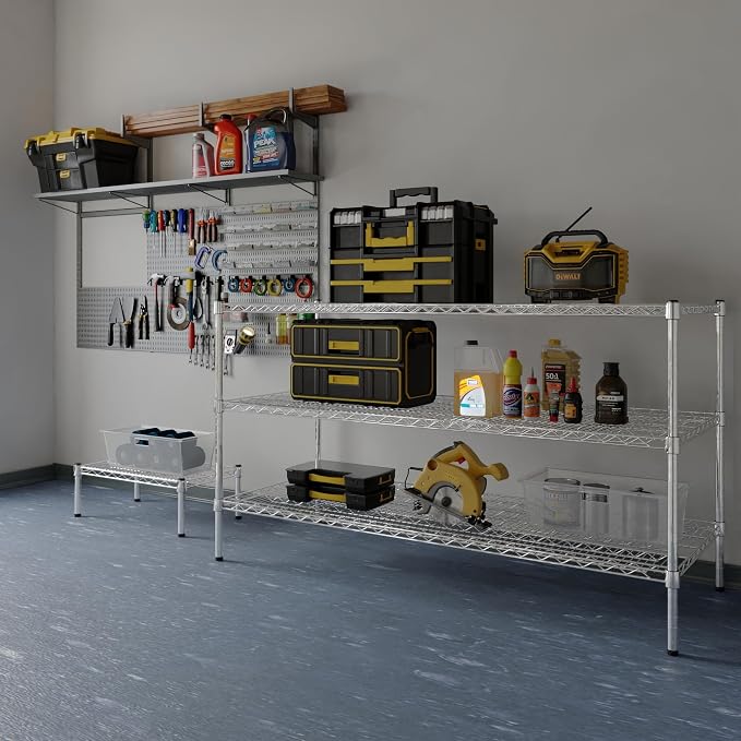 24" Deep x 60" Wide x 34" Height Wire Shelving Kit | 3-Tier | NSF Commercial - Image 2