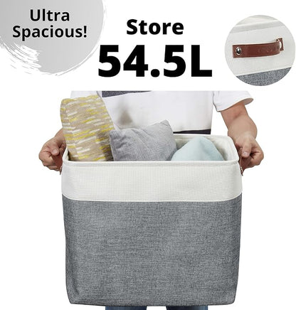 DECOMOMO Extra Large Storage Baskets, 54.5L Fabric Storage Bins - Image 4