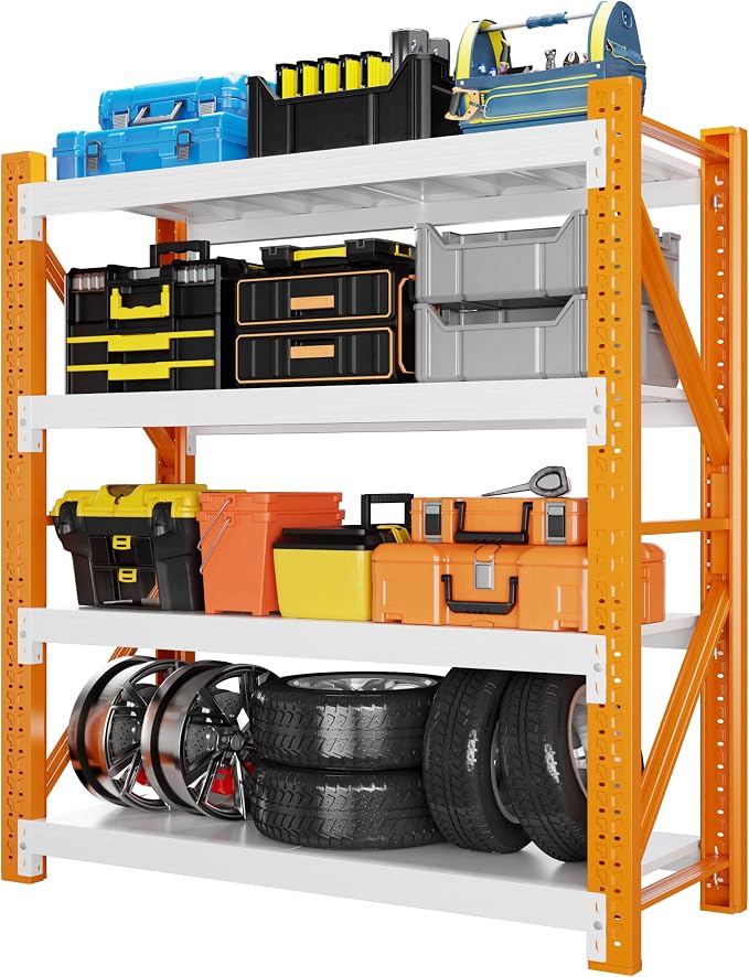 5000LBS Garage Shelving 59" W Garage Shelving Heavy Duty 4-Tier Metal Storage by Unknown