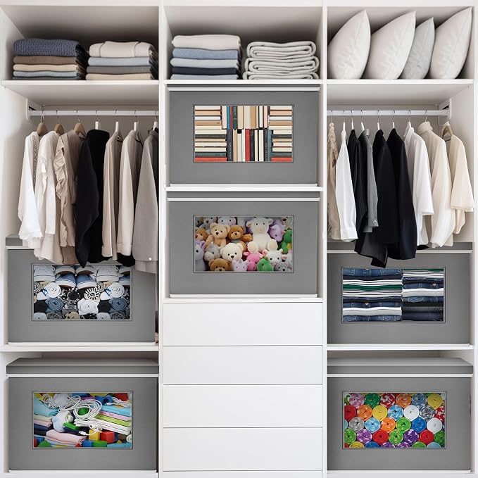 Threehoney 10 Pcs Fabric Storage Cubes - Image 6