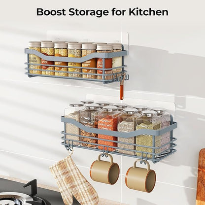 Orimade Shower Caddy Basket Shelf Storage Rack, No Drilling Wall Mounted - Image 6