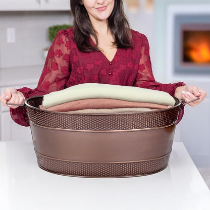 BREKX Copper Galvanized Firewood Storage Bin - Image 8