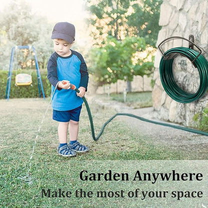 Eastrans Wall Mounted Garden Hose Holder Hold 125ft 3/4" Hose, Durable and - Image 5