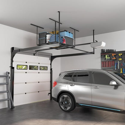 FLEXIMOUNTS 3x4FT Garage Storage Rack Overhead, Adjustable Ceiling Storage Racks - Image 7