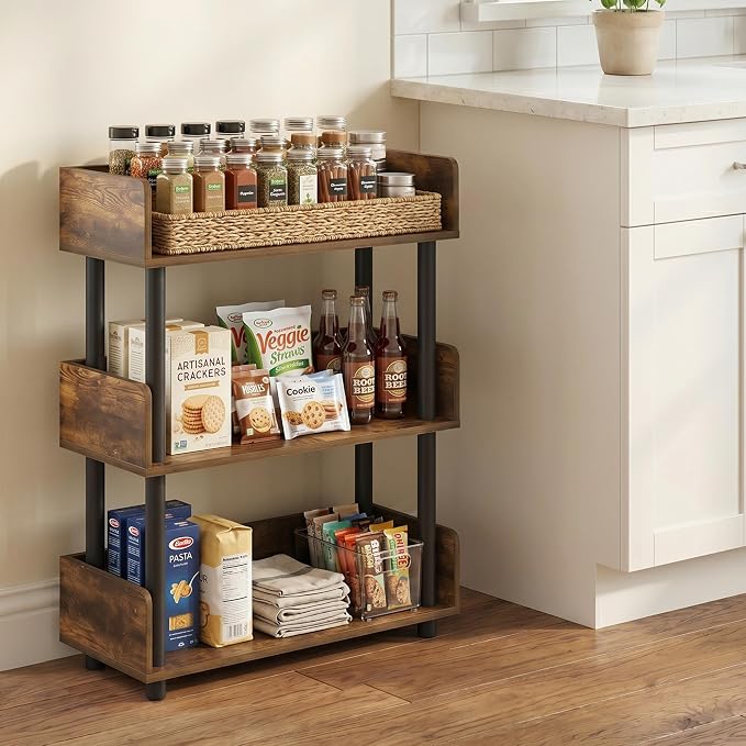 Furinno TURN-N-TUBE Display Shelf, 3-Tier Storage Shelves - Image 2