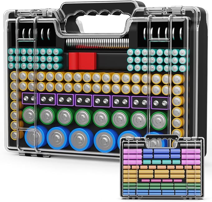 Battery Organizer Storage Holder Box Case by Tututry