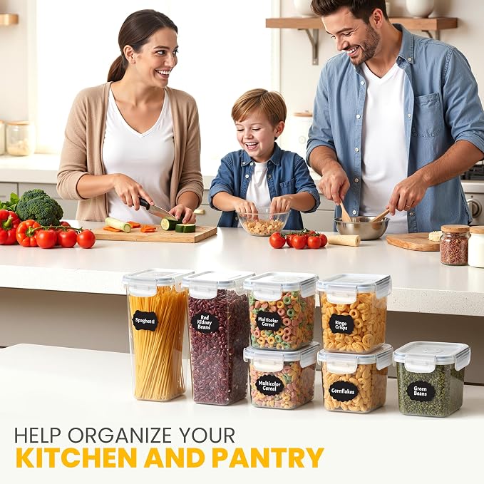 KICHLY Plastic Airtight Food Storage Containers Sets - Image 7