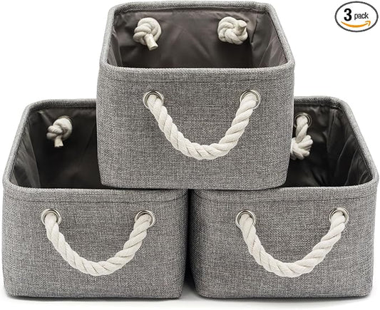 11.8x7.9x5.2 Inch Fabric Small Storage Bins by VQRTEXAStorageBasket