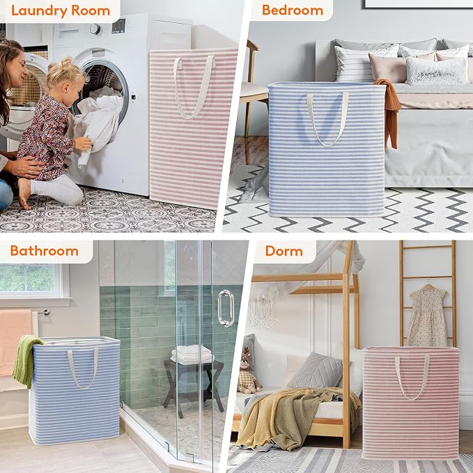 Lifewit 2 Pack Laundry Basket 100L Each, Collapsible Clothes Hamper - Image 7