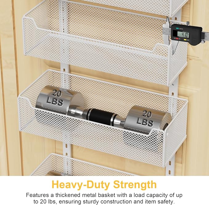 VyGrow Over the Door Organizer, 8-Tier Pantry Organizer - Image 4