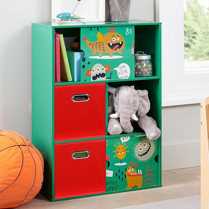 Fabric Cubby Storage Bins, Cube Organizer Bin Foldable Storage Boxes - Image 5