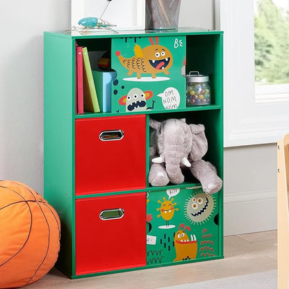 Black Fabric Cubby Storage Bins, Cube Organizer Bin Foldable Storage Boxes - Image 5