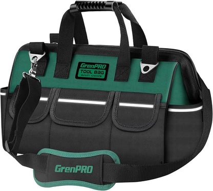 GrenPRO Heavy Duty Tool Bag for Men, 16 Inch Wide Mouth Tool Bags Organizer - Image 8