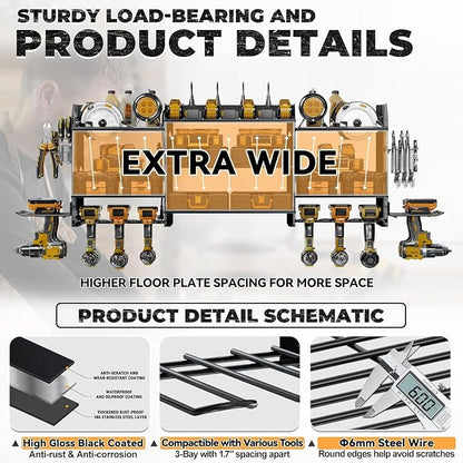 Upgrade Large Power Tool Organizer Wall Mount - Image 5