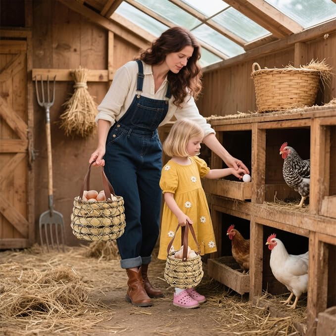 Goaste 2 Sizes Egg Collecting Baskets - Image 5