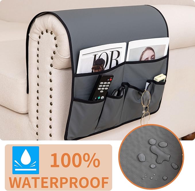 HAOMAIJIA Anti Slip Sofa Armrest Organizer Arm Chair Bedside Caddy Storage - Image 2