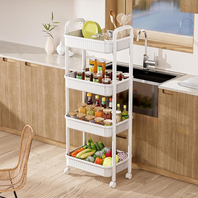 JOYZAN 4 Tier Rolling Carts - Image 5