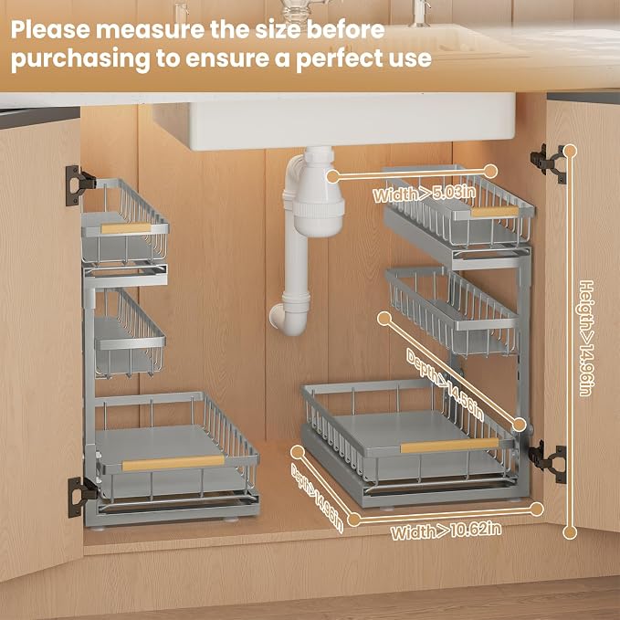 Under Sink Organizer and Storage - Image 8