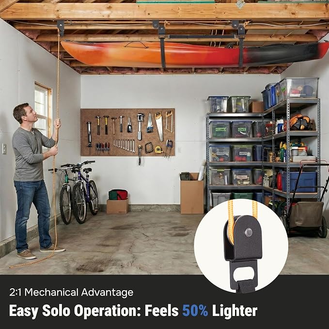 Kayak Hoist for Garage Ceiling - Image 5